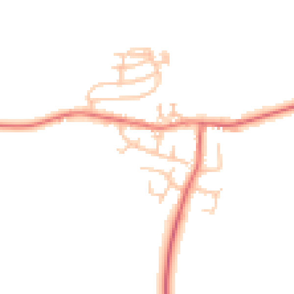 Daytime road noise heatmap for TS13 4NN