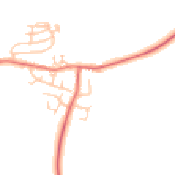 Daytime road noise heatmap for TS13 4NU