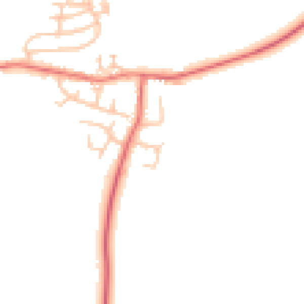 Daytime road noise heatmap for TS13 4NX