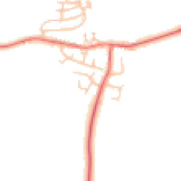 Daytime road noise heatmap for TS13 4PB