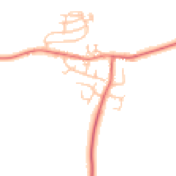 Daytime road noise heatmap for TS13 4PE