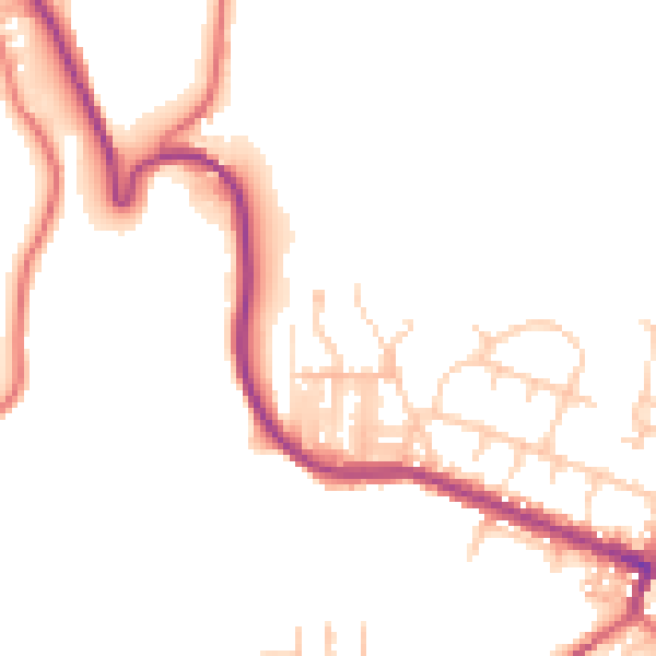 Daytime road noise heatmap for TS13 4SF