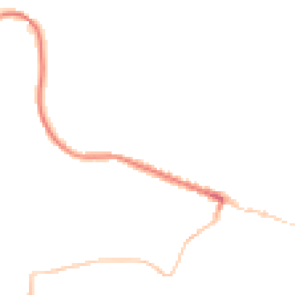 Night-time road noise heatmap for TS13 4SN