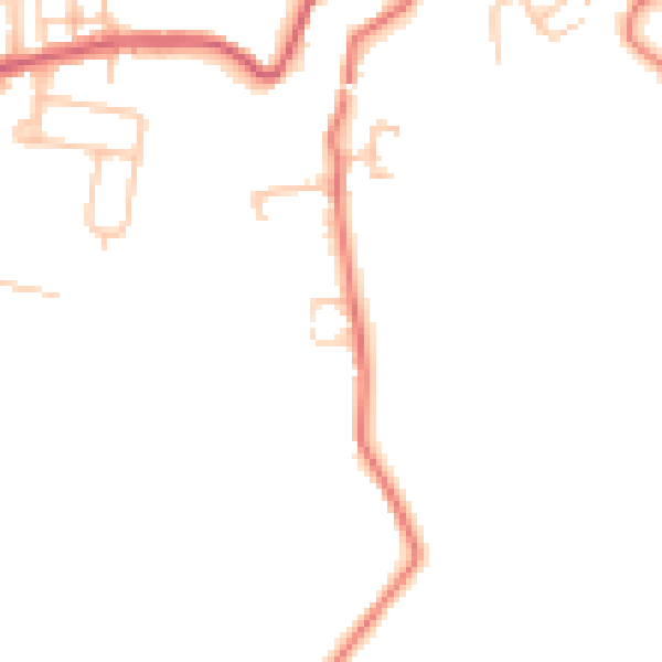 Daytime road noise heatmap for TS13 4YA