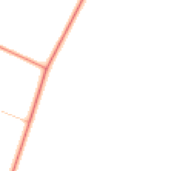 Daytime road noise heatmap for TS13 5EQ