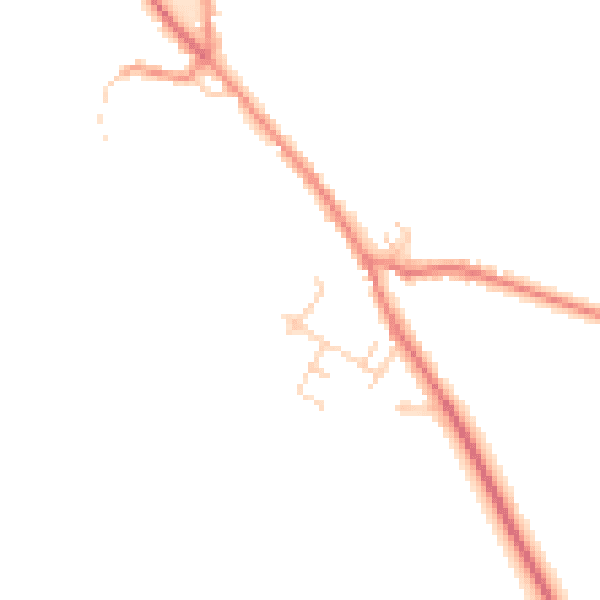 Daytime road noise heatmap for TS13 5HA