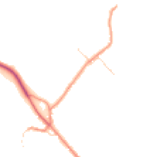 Daytime road noise heatmap for TS13 5LB