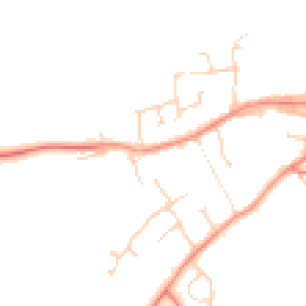 Daytime road noise heatmap for TS15 0DL
