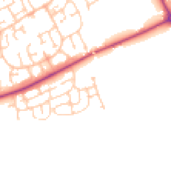 Daytime road noise heatmap for TS15 9GA