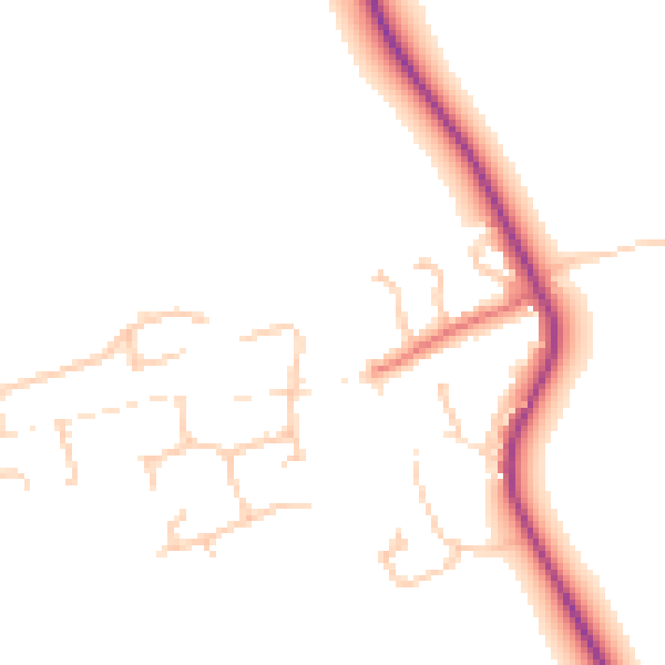 Daytime road noise heatmap for TS15 9LZ