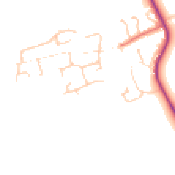 Daytime road noise heatmap for TS15 9NR