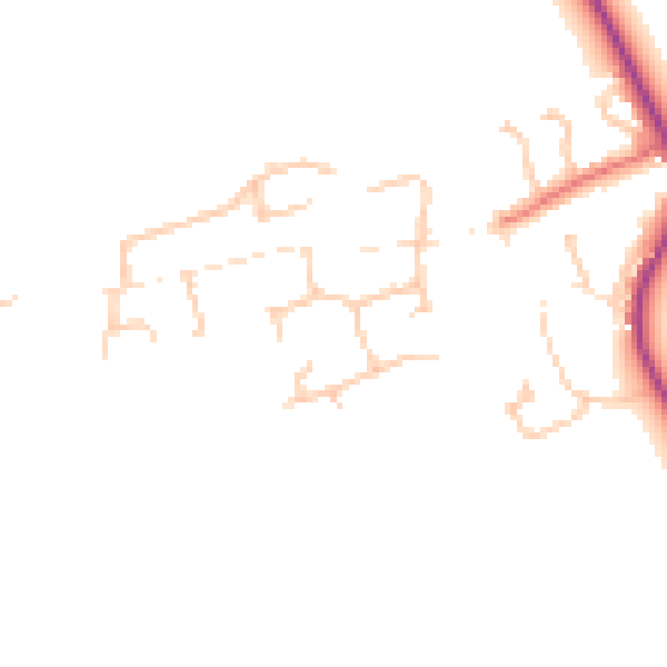 Daytime road noise heatmap for TS15 9NW