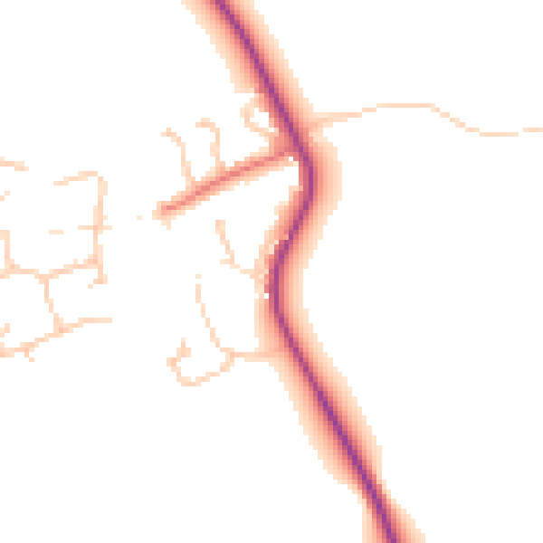 Daytime road noise heatmap for TS15 9WF