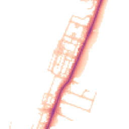 Daytime road noise heatmap for TS16 0AH