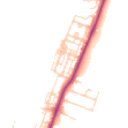 Daytime road noise heatmap for TS16 0AJ