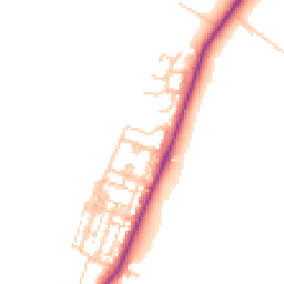 Daytime road noise heatmap for TS16 0AX