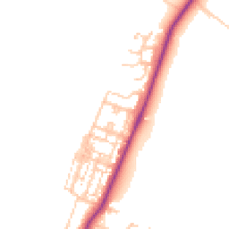 Daytime road noise heatmap for TS16 0AY