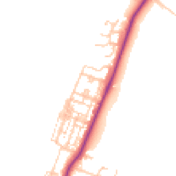 Daytime road noise heatmap for TS16 0BB