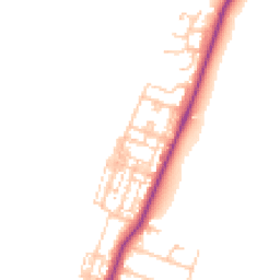 Daytime road noise heatmap for TS16 0BD
