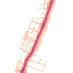 Daytime road noise heatmap for TS16 0BG