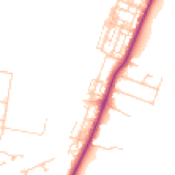 Daytime road noise heatmap for TS16 0BS