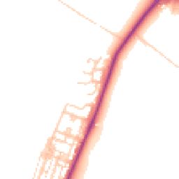 Daytime road noise heatmap for TS16 0BW