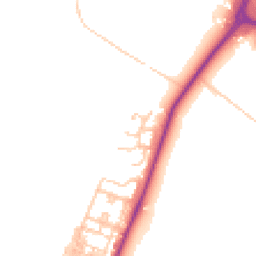 Daytime road noise heatmap for TS16 0BY