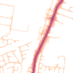 Daytime road noise heatmap for TS16 0DG