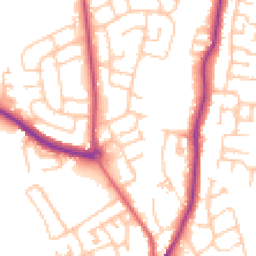 Daytime road noise heatmap for TS16 0EF