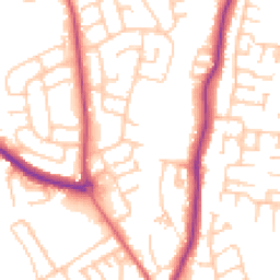 Daytime road noise heatmap for TS16 0EG