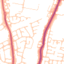 Daytime road noise heatmap for TS16 0HT