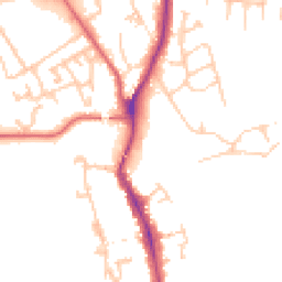 Daytime road noise heatmap for TS16 0JF