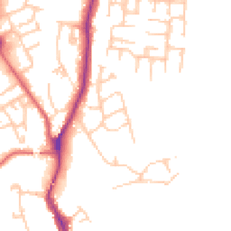 Daytime road noise heatmap for TS16 9DL