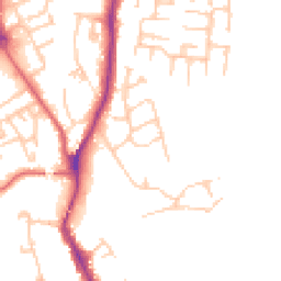 Daytime road noise heatmap for TS16 9DU