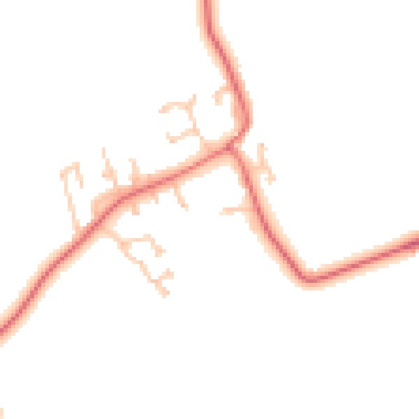 Daytime road noise heatmap for TS21 1BF