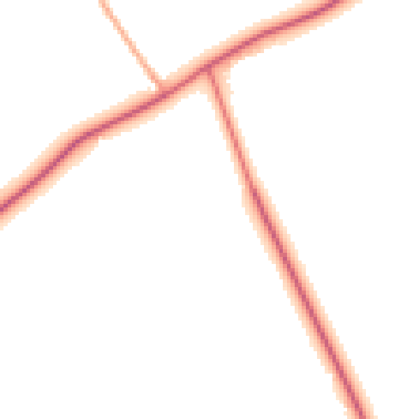Daytime road noise heatmap for TS21 1BS