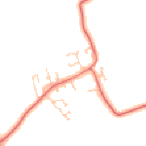 Daytime road noise heatmap for TS21 1DY