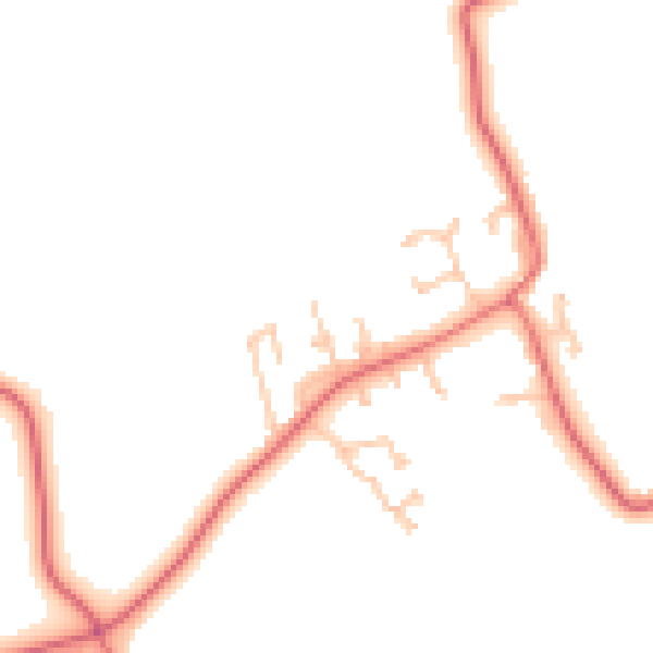 Daytime road noise heatmap for TS21 1DZ