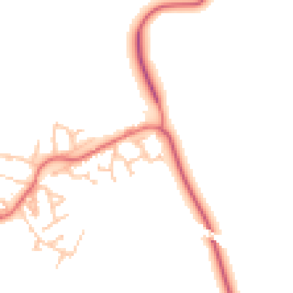 Daytime road noise heatmap for TS21 1FP