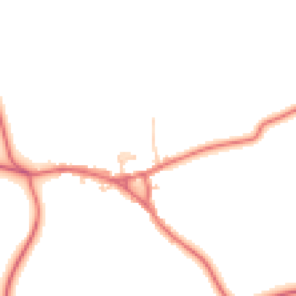 Daytime road noise heatmap for TS21 1HD