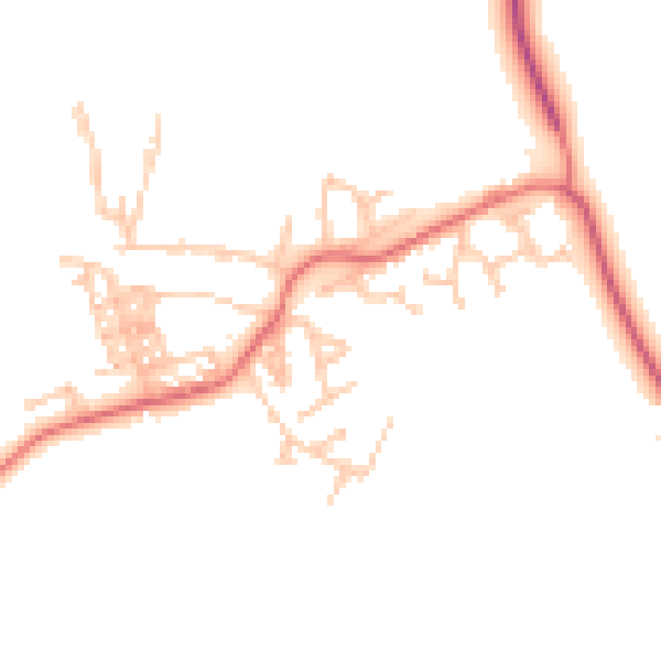 Daytime road noise heatmap for TS21 1JF