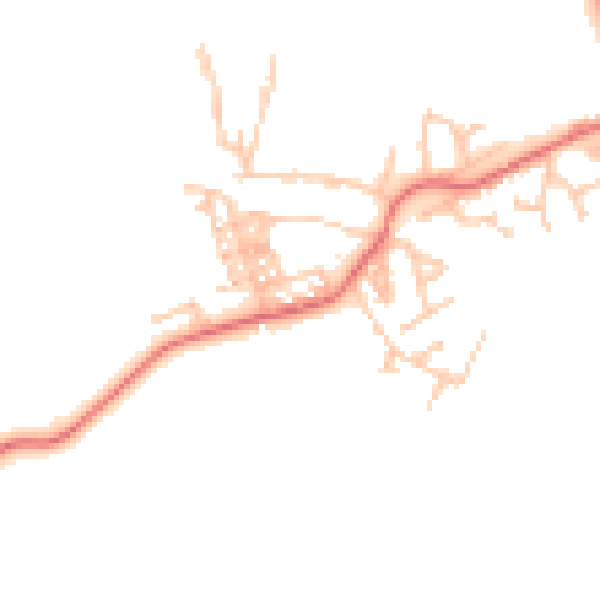 Daytime road noise heatmap for TS21 1JN