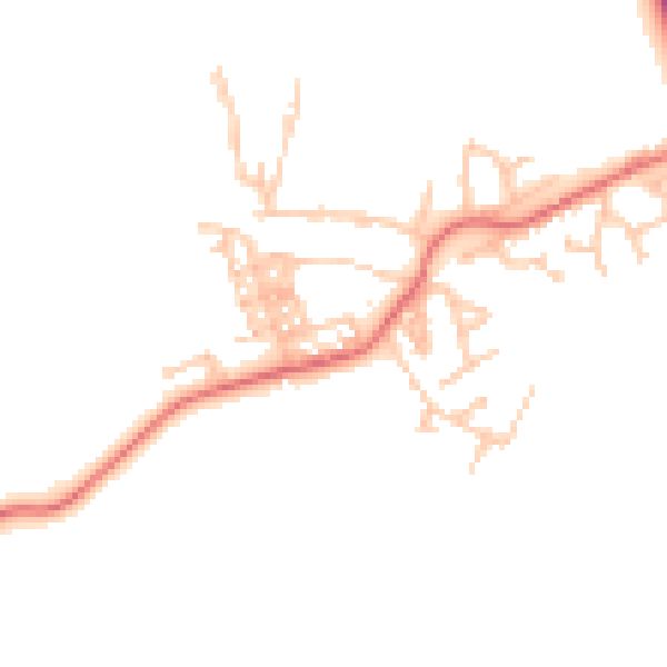 Daytime road noise heatmap for TS21 1JR