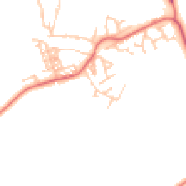 Daytime road noise heatmap for TS21 1LP