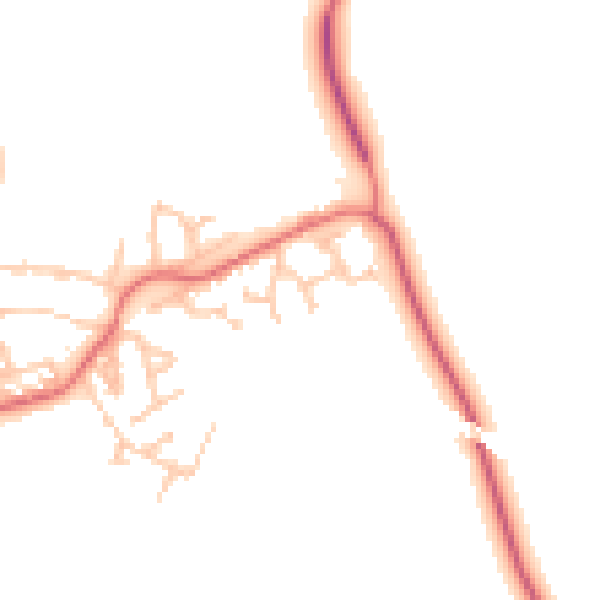 Daytime road noise heatmap for TS21 1NU