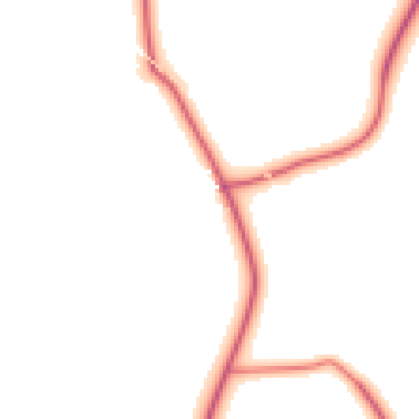 Daytime road noise heatmap for TS21 2HD