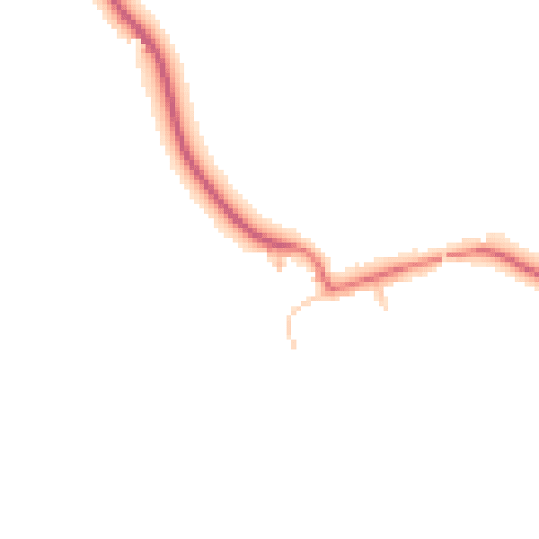 Daytime road noise heatmap for TS21 2JG