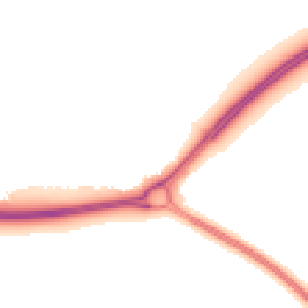 Night-time road noise heatmap for TS21 2JP