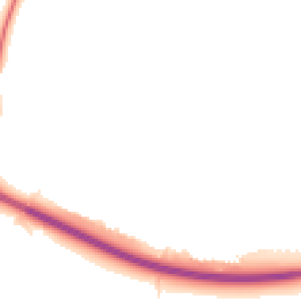 Night-time road noise heatmap for TS21 2JS
