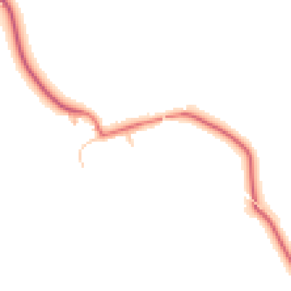 Daytime road noise heatmap for TS21 2JU